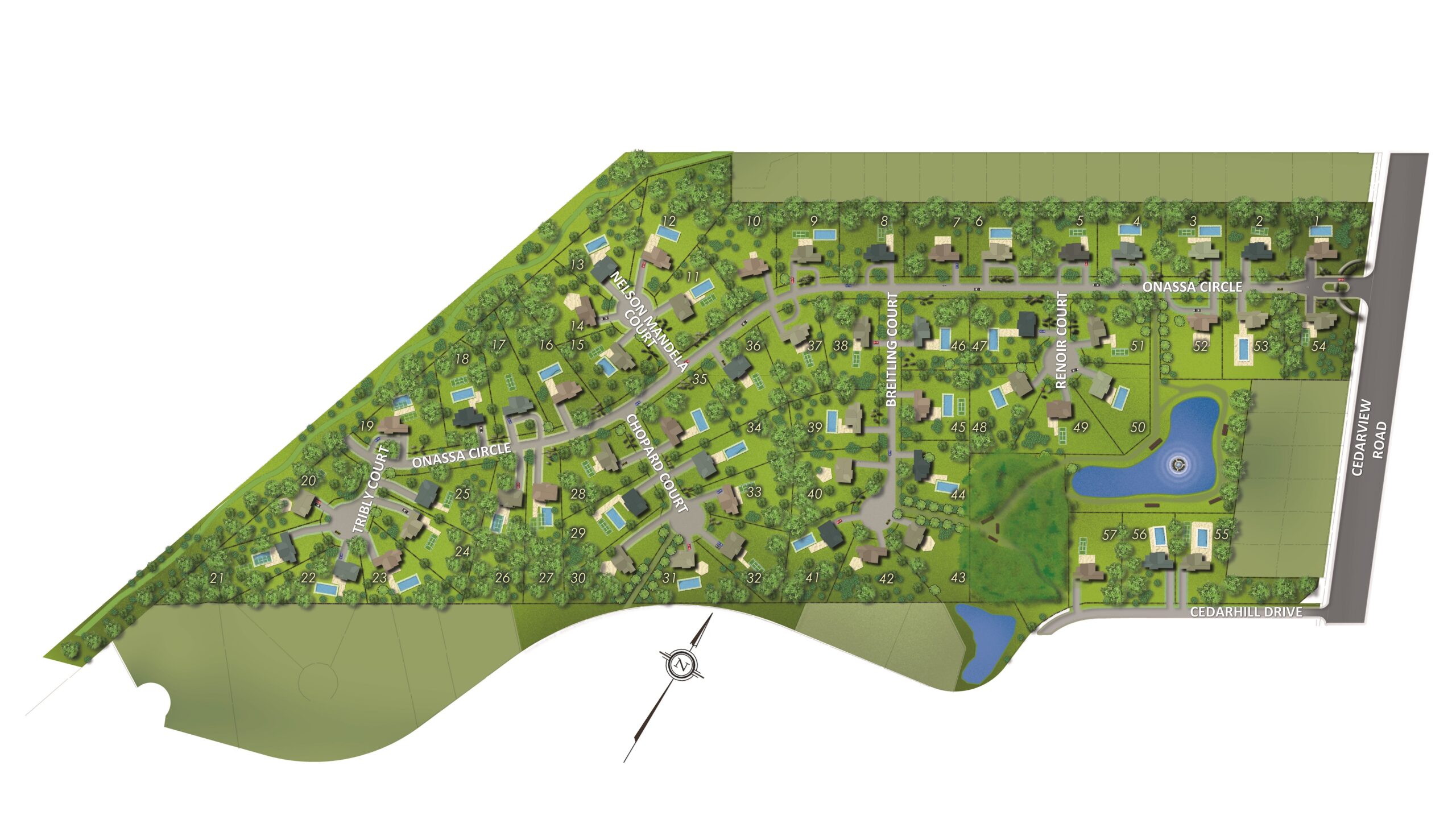 Onassa Springs 57-lot Rendering